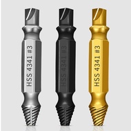 Yao 6Pcs Damaged Screw Extractor Set Steel Screw Extractor Set Damaged Screw