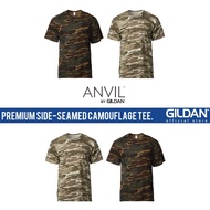 GILDAN x ANVIL high-quality seam camouflage T-shirt 939 neutral adult mid waist classic slim fit T-s
