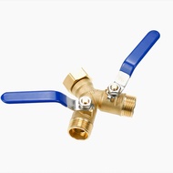 Garden Hose Splitter Hose Y Splitter with Shutoff Hose Splitter 2 Way Heavy Duty Y-Valve 3/4 Inch GH