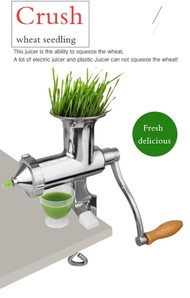 Factory Direct Sale Stainless steel manual fruit juice exactor Healthy wheatgrass juicer Wheatgrass