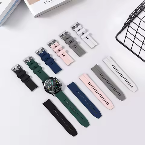 22mm Silicone Strap for Huawei Watch GT/GT 2/2pro 46mm GT 2E Watchband for Huawei Honor Magic/Magic 