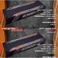 TEAM EAM 6000mah /6300MAH 140C 7.4V 2s LIPO BATTERY