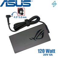Asus Adapter ของแท้ 120W 20V/6A หัว Jack ขนาด 4.5*3.0mm สายชาร์จ Asus A570Z / G501V / M570DD อะแดปเต