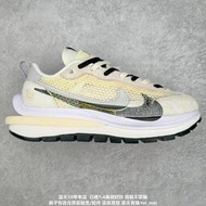 【十年老店】Sacai x Nike VaporWaffle 聯名款休閑增高運動 米白黑 CV1363-101 公司貨