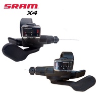 Sram X3 X4 Shifters หน้าต่างรุ่นจักรยานเสือภูเขา P8 จักรยานพับ 8 ความเร็ว 24 ความเร็วซ้าย 3 ขวา 7 8