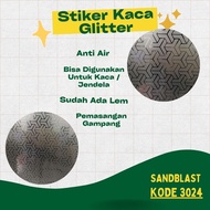 Glitter Glass Sticker Code 3024 / Sandblast Sticker / Window Sticker
