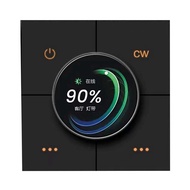 Tuya Zigbee Knob Smart Dimming Switch Panel App Control Voice Control Linkage 4 Gang Relay Smart Swi