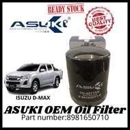 ASUKI Engine Oil Filter Isuzu Dmax MUX 2.5 3.0 TFS85 TFR85 RG1 Spare Part - FO-4071XX