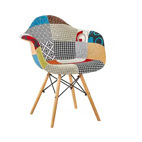 Nordic Fabric Dining Chair for Eames Modern Reception Negotiation Chair Ins Internet Celebrity Whole