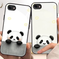 panda Casing for vivo y81,y85,y91,y93,y97,y95,x20,x23,x50,x70,x80,x90/pro,x100 tempered glass case (