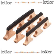 LETTER String Banjo Bridge, Wooden Musical Instrument Banjo Bridge Parts, 5 Strings Maple Ebony Inst