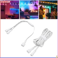 1qiwan-my Oreilet Extension Cable for Permanent Outdoor Lights  Deck Light 16ft Cord with 1ft Y Spli
