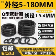 Oil Resistant Nitrile Rubber O-Ring NBR Sealing Ring Outer Diameter 6/7/8/9/10/11/12/13/14 * 2.4MM S