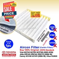 <Original> Hilux Vios Altis Camry Innova (2005-) Cabin Air Con Filter NCP42 NCP93 KUN25 ZRE143 ACV51