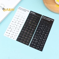 A&W Hebrew Keyboard Stiers Keyboard Button Alphabet Stiers Protective Film