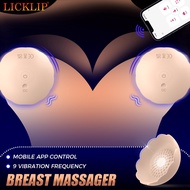 HESEKS 9 Vibration Frequency APP Control Wireless Wearable Breast Firming Vibrating Massager Sex Toys Female Vibrator for Women