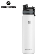 ROCKBROS Stainless Steel Water Bottle Vacuum Hot Cold Insulated Bottle Large Capacity Two Nozzle Outdoor Sports Flask Tumbler