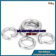 Spring Washer DIN127B | SUS 304 Stainless Steel Grade A2-70 |  pring gasket  | Spring Lock M1.6/M2/M