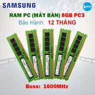 RAM Samsung 8GB DDR3 PC3/PC3L -12800 1600MHz | Desktop PC | Running i3 i5 i7 Gen 3 Gen 4 | 12 months