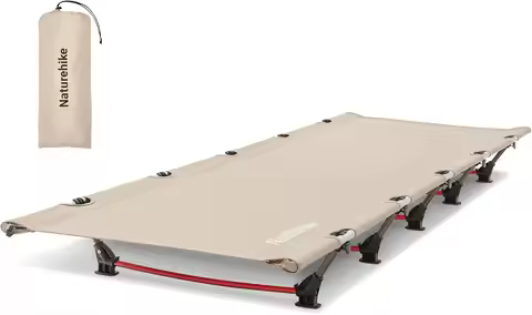 Ultralight Folding Camping Cot, 60-Second Easy Setup, Supports 330lbs, Portable Bed for Adults in Ca
