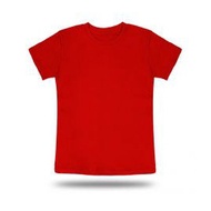 [ READY STOCK ] Baju Kosong T-shirt Red Plain Roundneck Kids