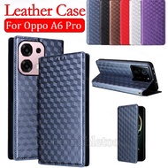 For OppoA6Pro 2025 Flip Leather Phone Case For Oppo A6 Pro A6Pro A 6 Pro OppoA6 Pro OppoA6Pro Magnet