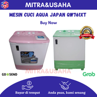 AQUA QW-761XT MESIN CUCI 2 TABUNG 7KG AQUA JAPAN WARNA RANDOM - SELURUH INDONESIA