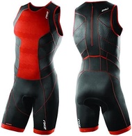 2xu Mens Thực Hiện Phía Sau Zip Trisuit Người Đàn Ông Của Không Tay Tank Áo Quần đua Race Triathlon