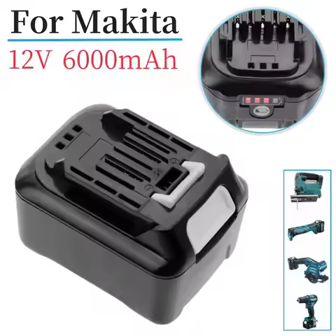 High quality 6000mAH Battery For Makita 12V 197390-1 BL1015 BL1021B BL1041B BL1015B BL1020B BL1040B 