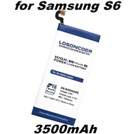 LOSONCOER 3500mAh EB-BG920ABE Mobile Phone Battery Use for Samsung Galaxy S6 Battery G9200 G920f G92