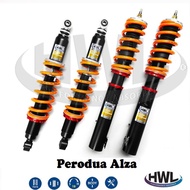 Perodua Alza - HWL st1 series fully adjustable absorber coilover