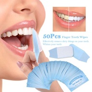 50X Deep Cleaning Teeth Wipes Teeth Whitening Eraser Finger Brush Up Oral Hygiene Care Tooth Cleanin