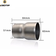 ZSDTRP 51mm to 60mm Adapter Stainless Steel Motorcycle Exhaust Connector Link