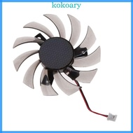 KOK Graphics Card Cooler Fan Suitable for Gigabyte 6850 7970 GTX 460 GTX560Ti R270X R7 260x 75MM PLD