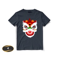 KATUN Lion Dance Children's T-shirt, Cool Lion Dance Shirt, Cotton Material