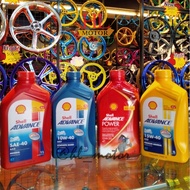 Shell Minyak Hitam Shell Advance Motorcycle Oil - Peninsular Malaysia Ax7 Ax5 Ax3 Power Long 1.2l
