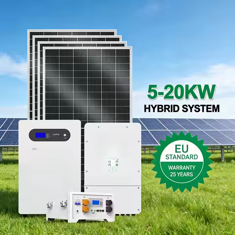 Greensun Hybrid Solar Energy Storage System Kit 5kw 6kw 8kw 10kw 15kw 20kw Deye Inverter With Lithiu