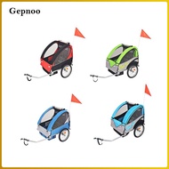 Gepnoo Kids Bike Trailer Towable Bike Trailer Versatile Safe Reflectors Detachable Bike Cargo Traile