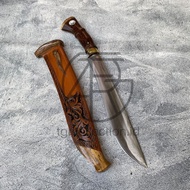 TGR pisau kukri full ukir keren bahan baja per asli cibatu super tajam multifungsi