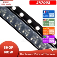 100PCS 2N7002LT1G 2N7002 SOT SOT-23 SMD 702 MMBT2907A 2F 2N2222 1P 2N3904 1AM 2N3906 2A 2N5551 G1 2N