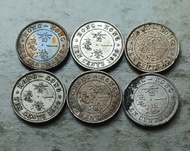 香港1938年1毫硬幣共6枚（品相實物如圖）