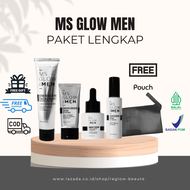 MS GLOW FOR MEN PAKET LENGKAP 4 in 1 ORIGINAL MSGLOW SKINCARE BPOM SKINCARE WAJAH PRIA UNTUK WHITENI