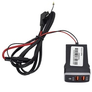 【LB0P】-2X Car Dual USB 3.0 Fast Charger 12-24V Car Charger with LED Ambient Light Suitable for