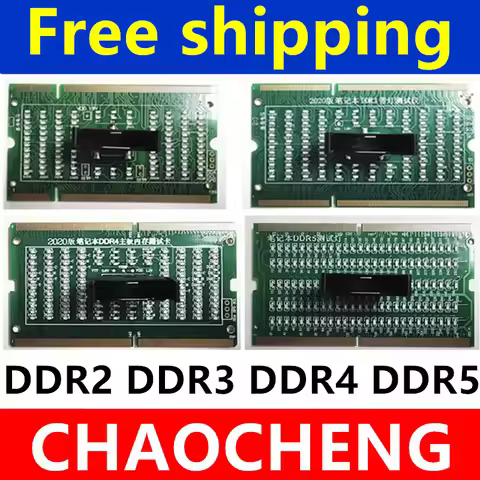 Diagnostic Analyzer Test Card SDRAM SO-DIMM Pin Out Notebook LED Tester Card Memory Slot DDR2 DDR3 D