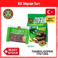 Gofrik Pistachio Milk Chocolate 125g / Tambol Milk Chocolate Pistachio Bar 77g Coklat Viral Pistachi