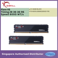 G.SKILL DDR5 FLARE X5 AMD EXPO 6000MT/s | 2x16GB | 1.40V | 28-36-36-96 | F5-6000J2836G16GX2-FX5 [MM 