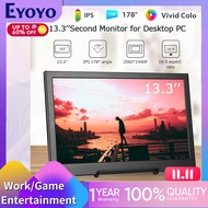 [🌷2K IPS🌷 ]Eyoyo 13.3”IPS Second Screen 2560x1440 for Laptop Compatible with Raspberry Pi 2k