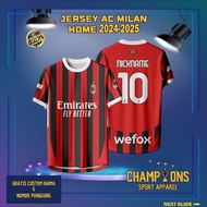 Custom Football Jersey 4C M1L4N H0M3 2024-2025– Full Printing Dryfit Milano | Name & Number