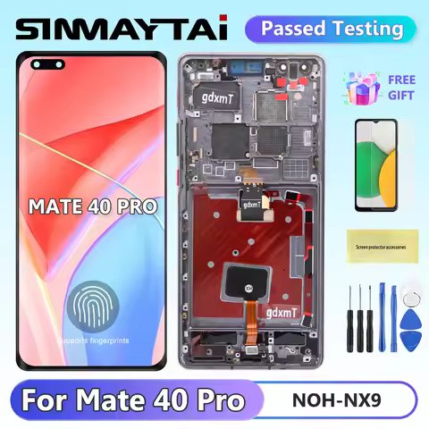 6.61" OLED For Huawei Mate 40 Pro LCD Display Touch Screen Digitizer For Huawei Mate 40 Pro NOH-NX9,
