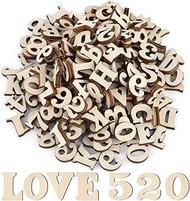 GHVACZS Pack of 204 Wooden Letters and Wooden Numbers, Wooden Letters (A-Z), Numbers Wood (0-9), Sui